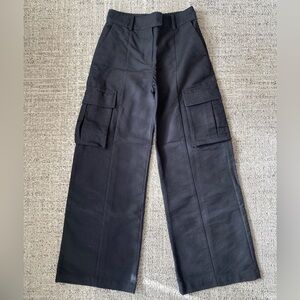 & Other Stories Tailored Black Cargo Pants